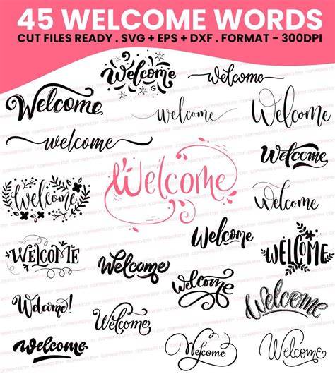 Download Free welcome bundle Cricut SVG DXF Files