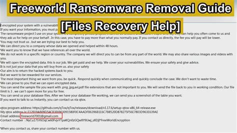 FreeWorld ransomware