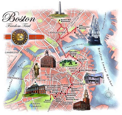 Freedom Trail Boston Map