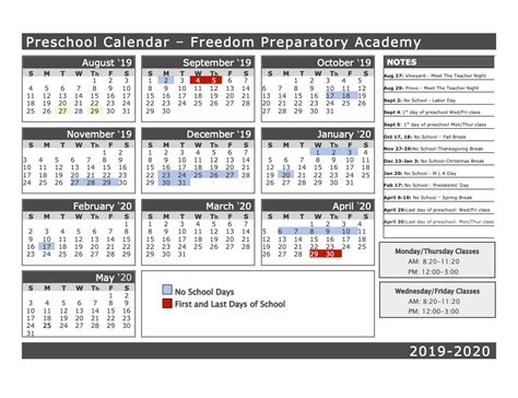 Freedom Prep Calendar