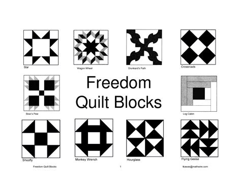 Freedom Quilt Patterns