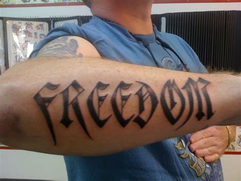 Freedom tattoos