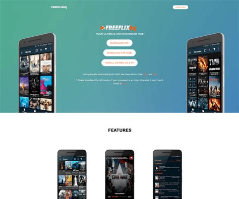 Freeflix Streaming Platform Interface