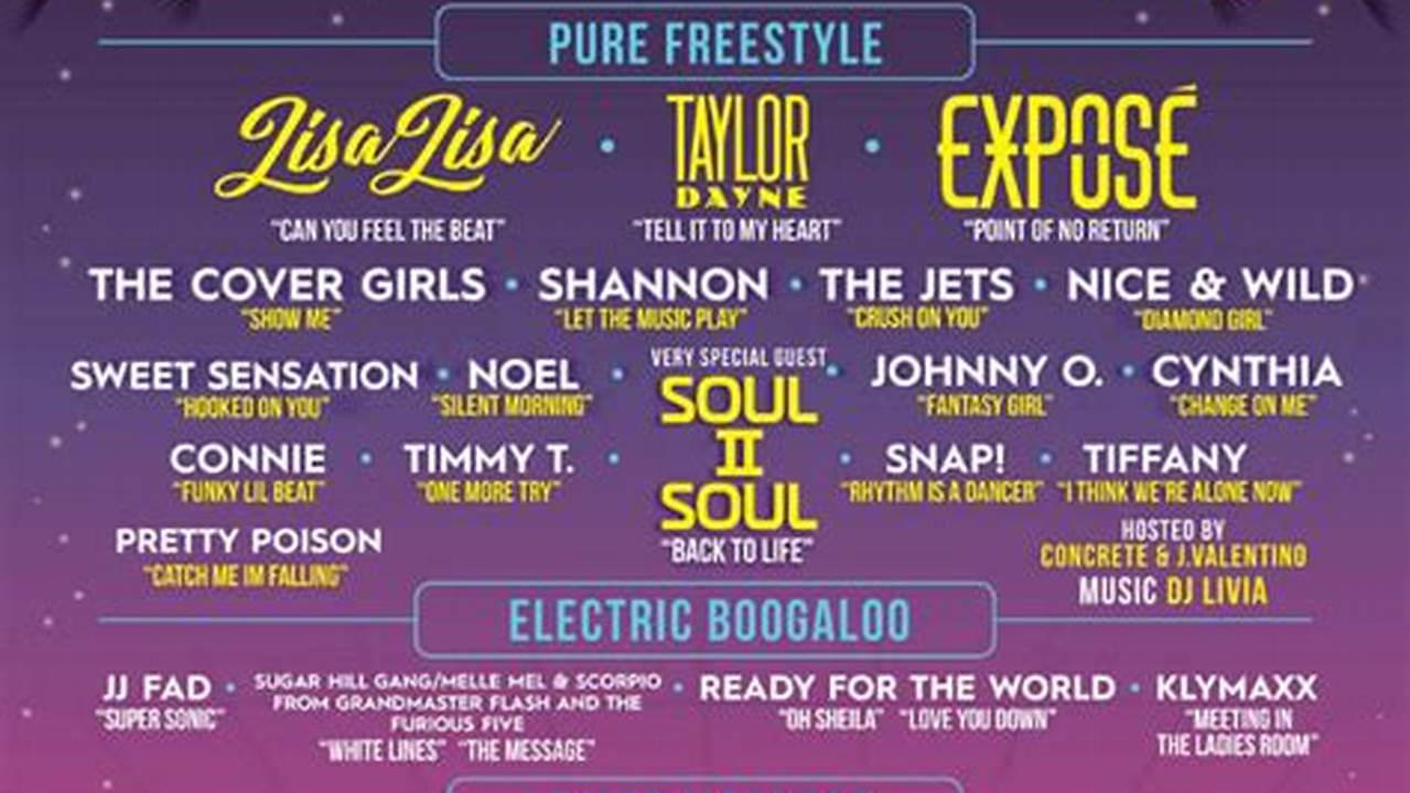 Freestyle Concert 2024 Lineup