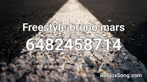 Freestyle bruno mars Roblox ID - Roblox music codes