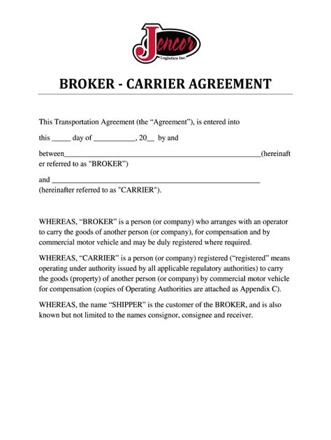 Business Broker Agreement Template