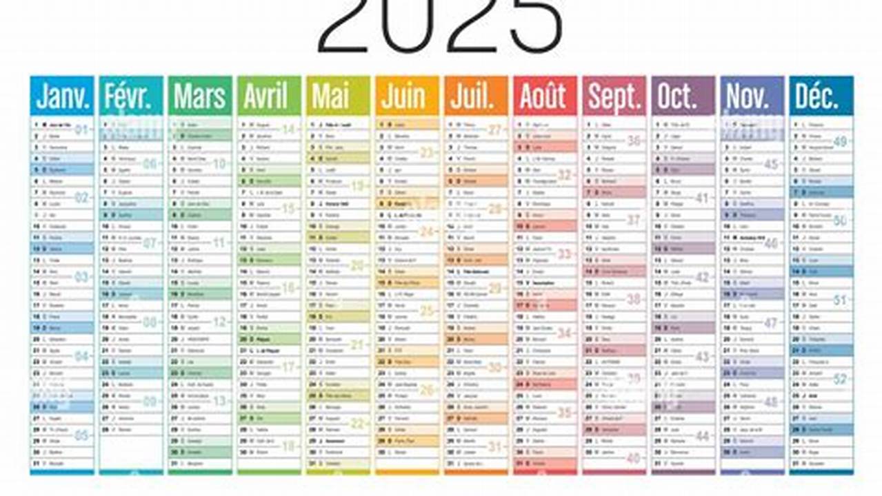 French Language Calendar 2025
