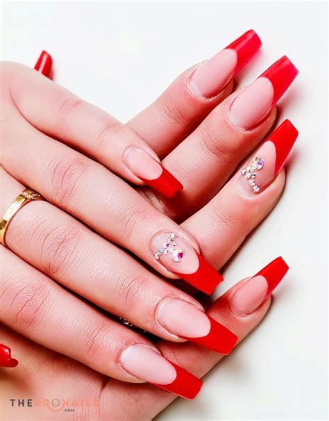 Get The Perfect Look With French Nails Red