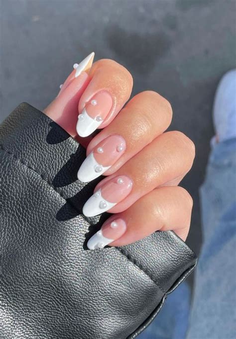 French Nails With Pearls: A Trending Nail Art In 2023