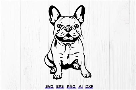 Download French Bulldog Paw Dog Sign Svg Cut... Silhouette DXF Files