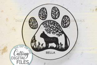 Download French Bulldog Paw Dog Sign Svg Cut... for Cricut Machine