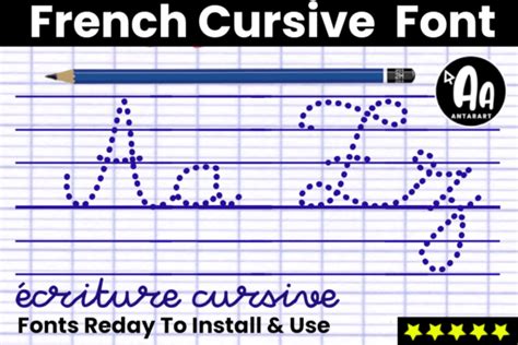 Discover the Artistry of French Cursive Font with Our Free Download Collection!