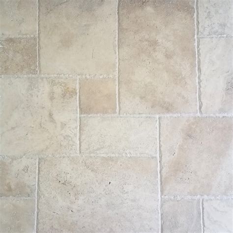 Classic Tumbled Travertine French Pattern 12mm Ceramica Homes
