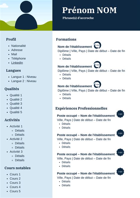 French Resume Template