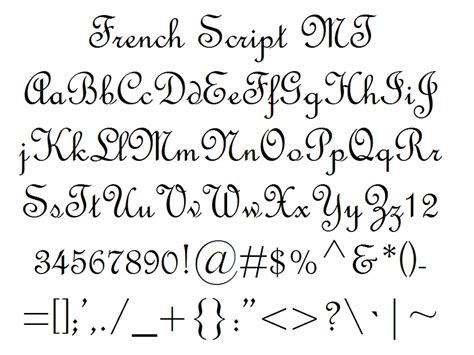 French Script MT