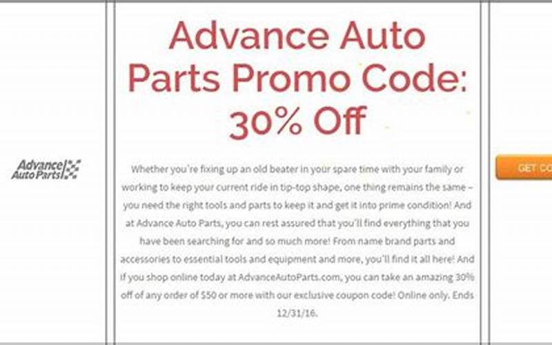 Frequently Asked Questions About The Advance Auto 30 Percent Off Promo Code