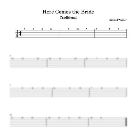 Frequently Asked Questions about Here Comes The Bride Guitar Tab