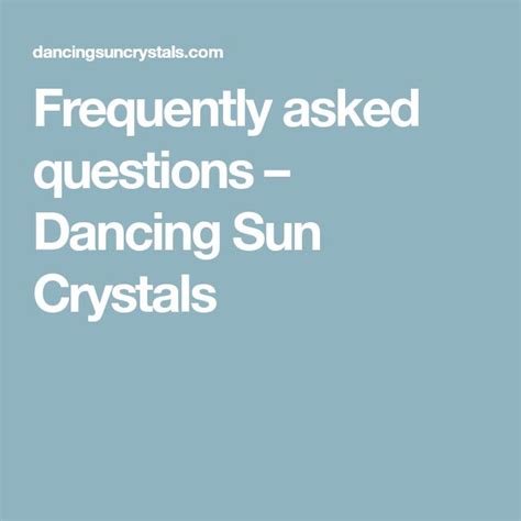 Frequently Asked Questions about Dancing Juice