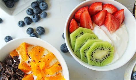 Fresh Fruits and Yogurt