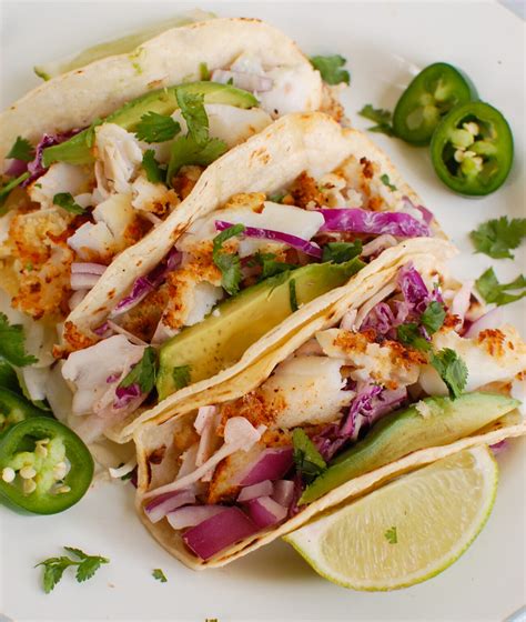 Fish Tacos with fresh ingredients