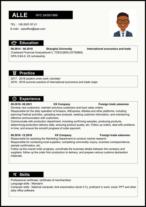 Fresh Graduates Resume