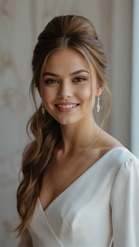 Fresh Hairstyles Ideas For Every Kind Of Bride Huffpost Wedding Updos
Front View