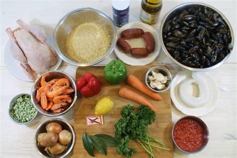 Fresh Paella Ingredients