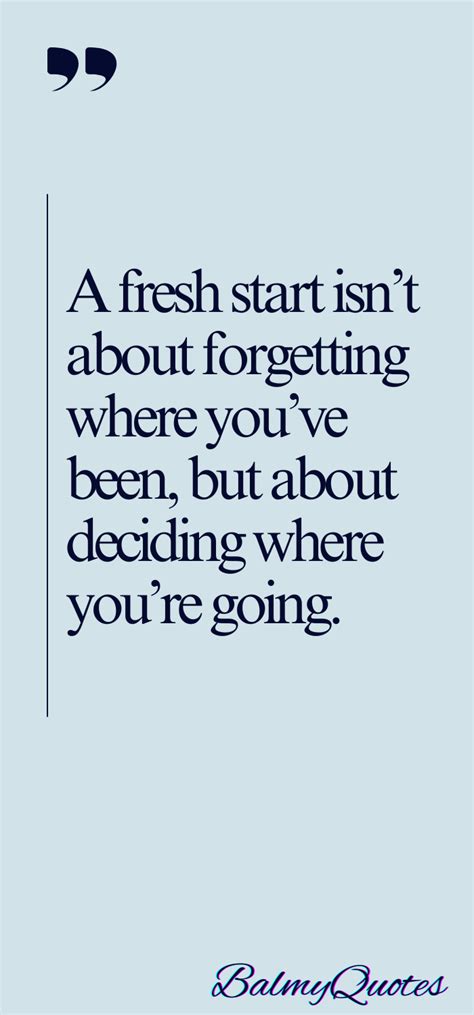 Fresh Start Quotes
