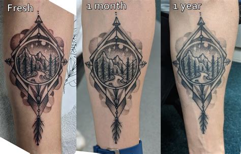 Fresh Tattoo Vs Healed