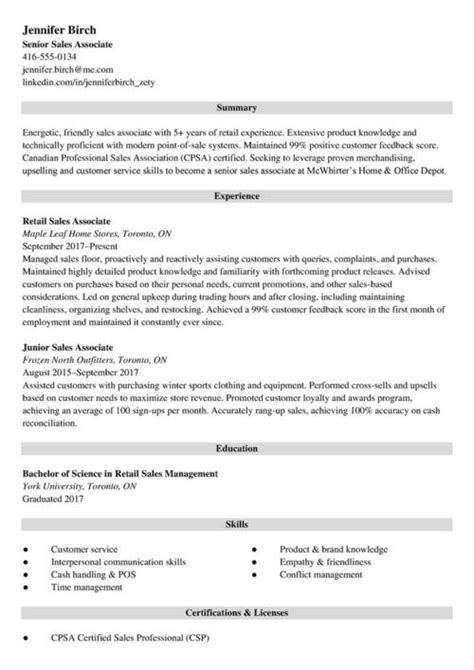 Fresher Resume Sample Canada
