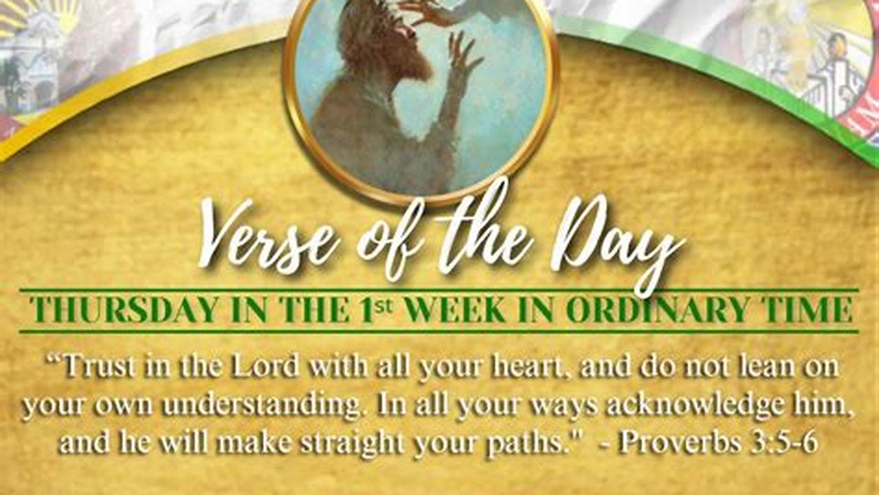 Friday In The 1ˢᵗ Week In Ordinary Time., 2024