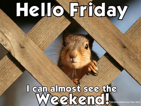 Friday Almost The Weekend Meme