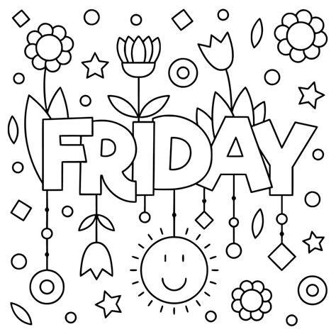 Friday Coloring Pages