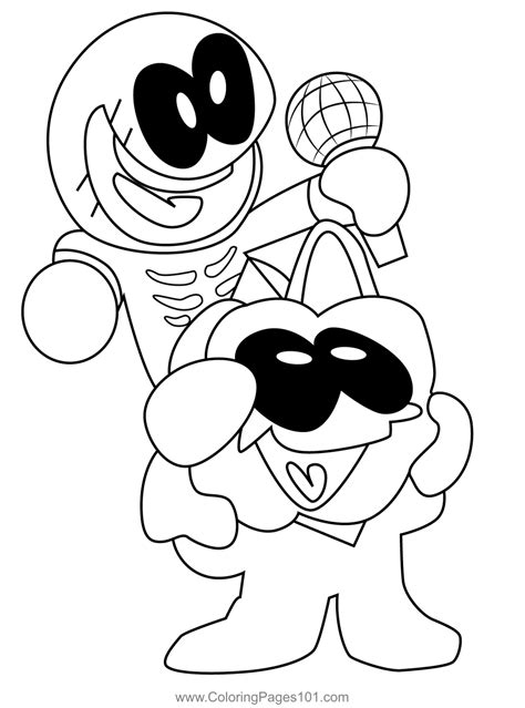 Friday Night Funkin Coloring Pages