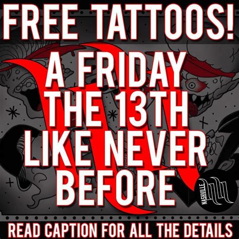 Friday The 13th Free Tattoos