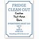 Fridge Clean Out Sign Printable Free