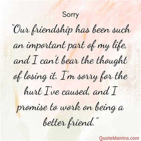 Friend Quotes To Say Sorry