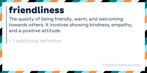 Friendliness