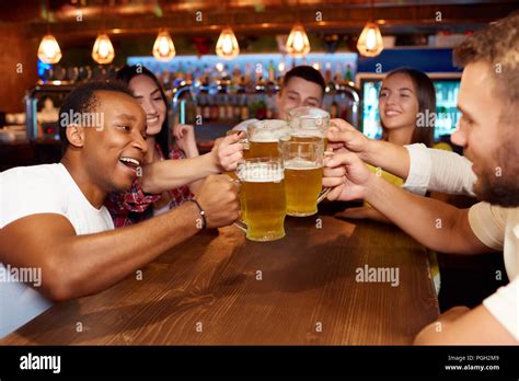 Friends Having Fun Pub Tour