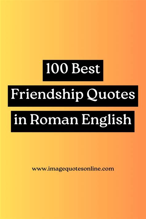 Friends Quotes In Roman English