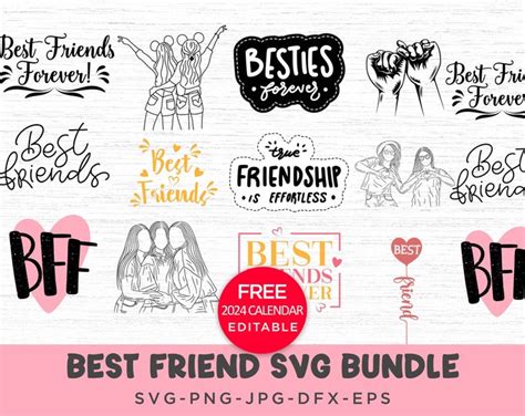 Download Friends SVG Bundle, Friendship Svg Files Commercial Use