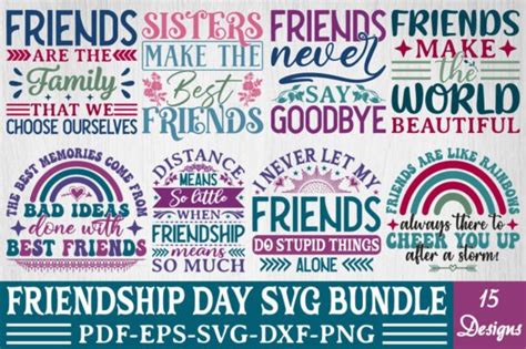 Download Friends SVG Bundle, Friendship Svg Files Printable