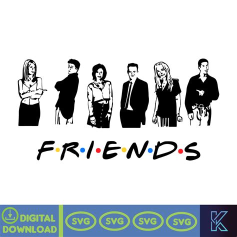 Unleash Your Inner Monica or Chandler with Friends TV Show SVG Free: A Must-Have for Fans & Crafters!