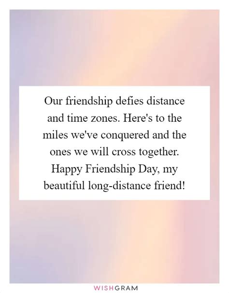 Friendship: A Bond That Defies Distance