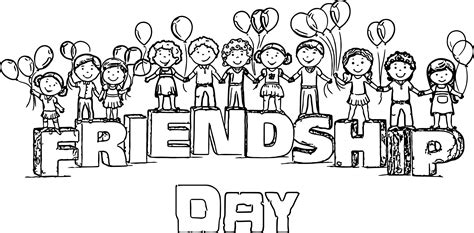 Friendship Coloring Pages Printable