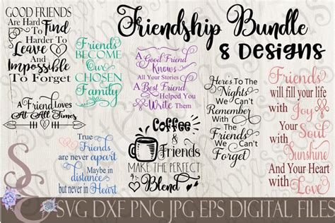 Download Friendship Friends SVG Bundle Cameo