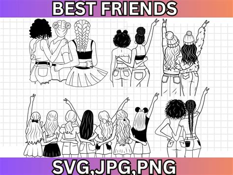 Download Friendship Friends SVG Bundle Commercial Use