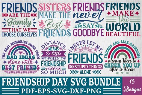 Download Friendship Friends SVG Bundle Crafts