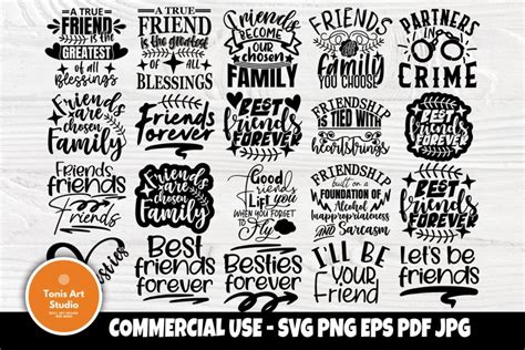 Download Friendship Friends SVG Bundle Files