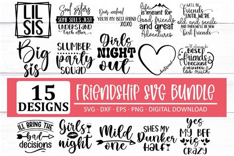 Download Friendship Friends SVG Bundle Images